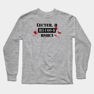 Lecter Prison shirt Long Sleeve T-Shirt